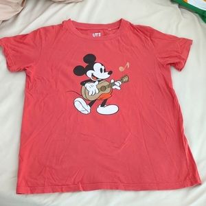 Disney Uniqlo Mickey guitar shirt